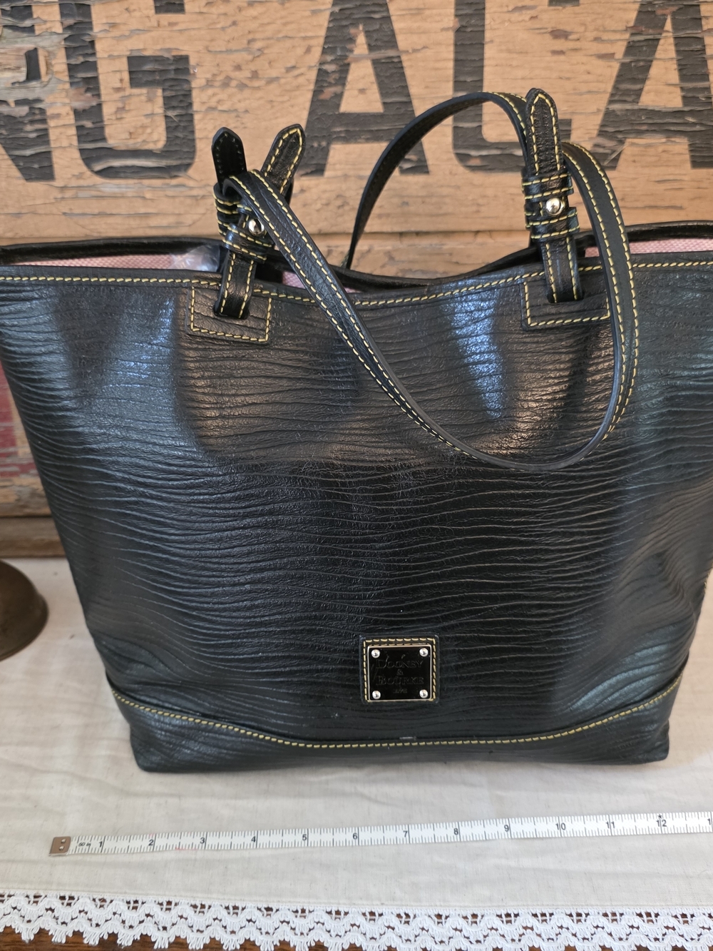 Dooney & Bourke Embossed Leather Tote